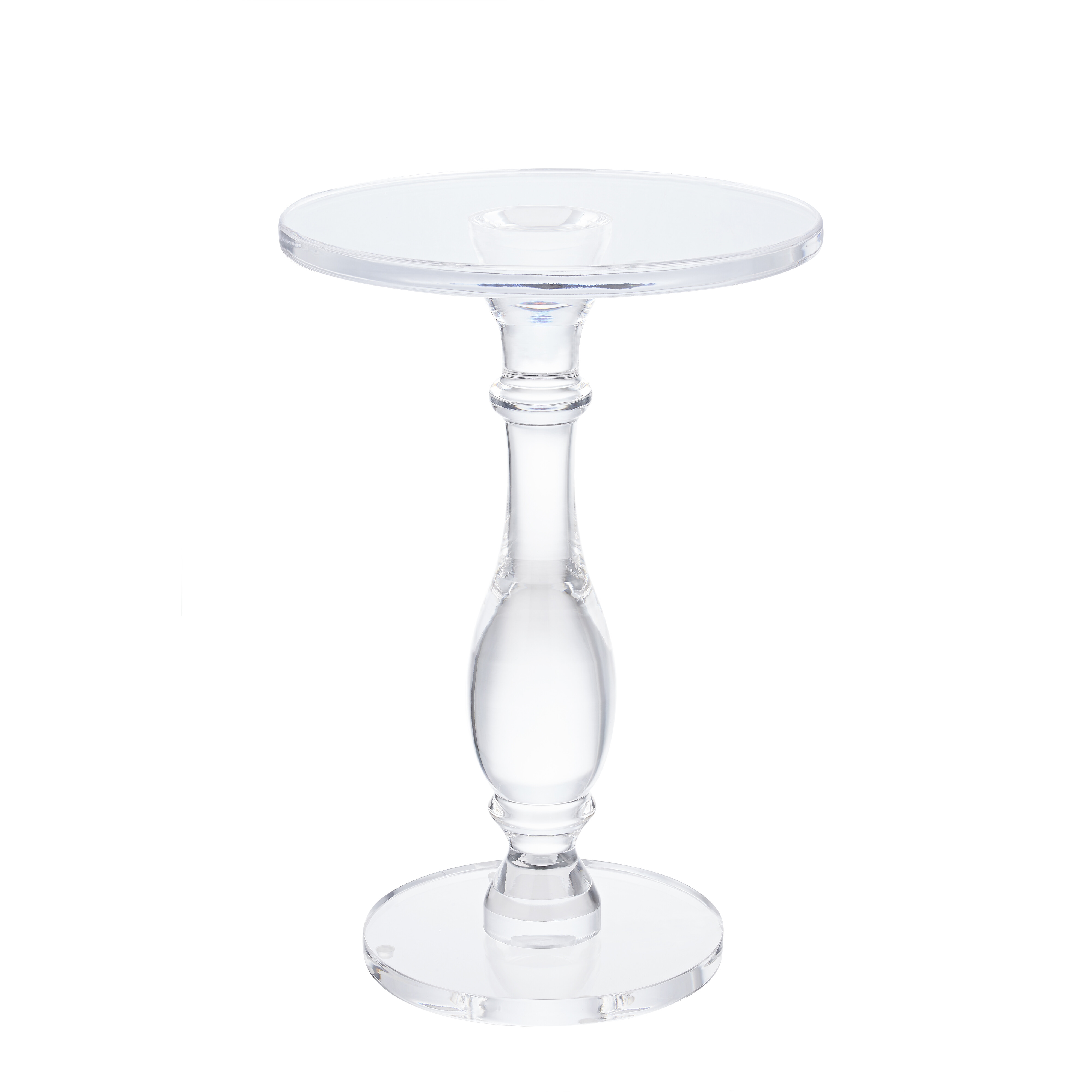 High quality acrylic end table and side table with round acrylic top